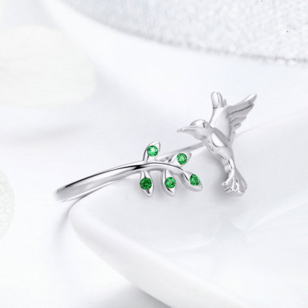 Set argint pasare colibri [20]