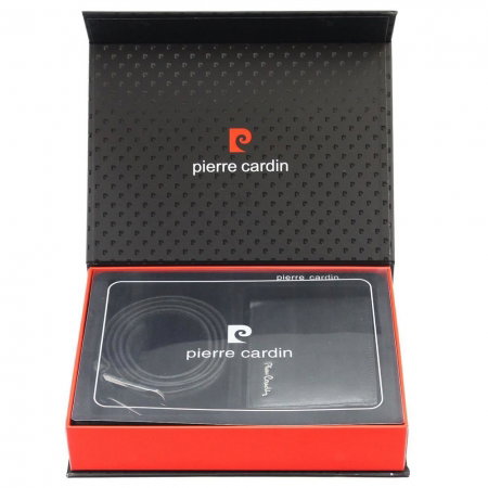 Set cadou barbati din piele naturala (portofel + curea) Pierre Cardin PORM800 [8]