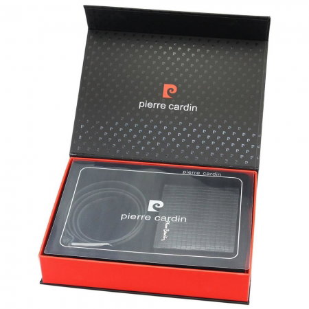Set cadou barbati din piele naturala (portofel + curea) Pierre Cardin PORM801 [8]