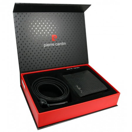 Set cadou barbati din piele naturala (portofel + curea) Pierre Cardin PORM801 [7]