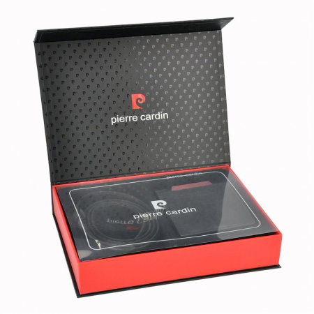 Set cadou barbati din piele naturala (portofel + curea) Pierre Cardin PORM803 [8]