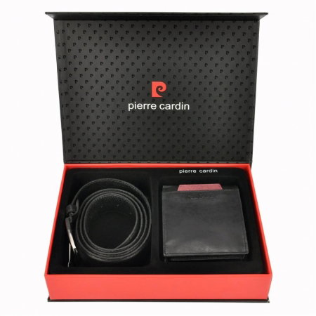 Set cadou barbati din piele naturala (portofel + curea) Pierre Cardin PORM803 [0]