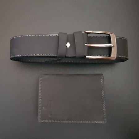 Set cadou barbati Wild BuffalO, portofel si curea din piele naturala, PORMG900 [15]