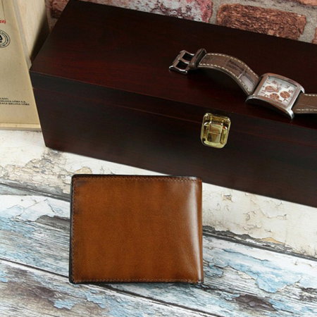 Set cadou barbati (portofel + curea) din piele naturala Wild PORM637 [6]