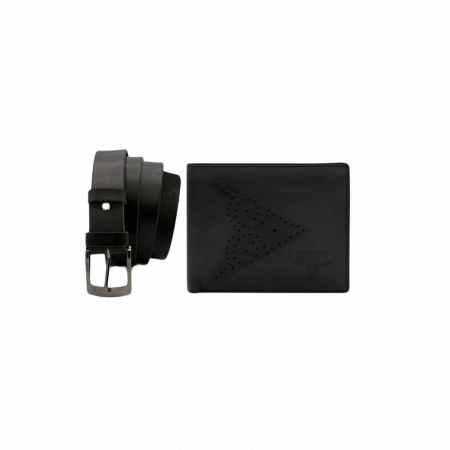 Set cadou barbati, portofel si curea din piele naturala, Wild Buffalo, PORM804 [1]