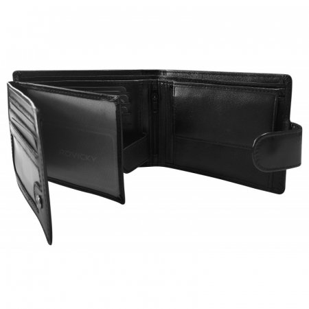 Set cadou barbati, portofel si curea din piele naturala, Rovicky, PORMG903, cu RFID [2]