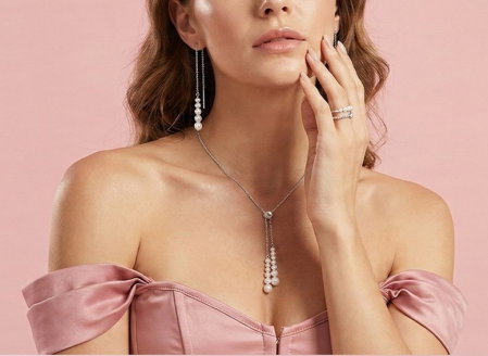 Set colier, cercei si inel argint 925 placat cu aur 14K cu perle naturale [1]