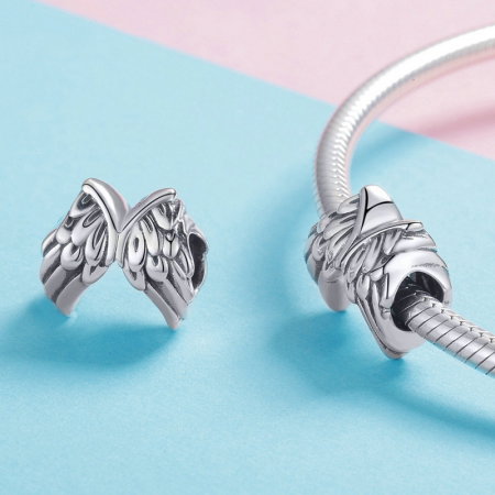 Talisman argint aripi de inger [3]