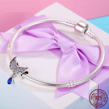 Talisman argint cu aripi de inger si zirconii [1]