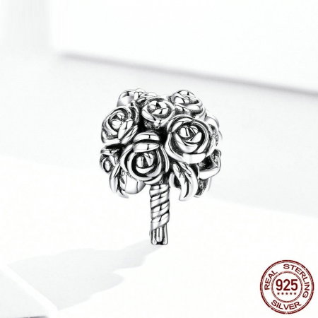 Talisman argint cu buchetul miresei [2]