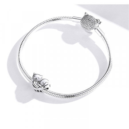 Talisman argint cu catel si pisicuta [2]