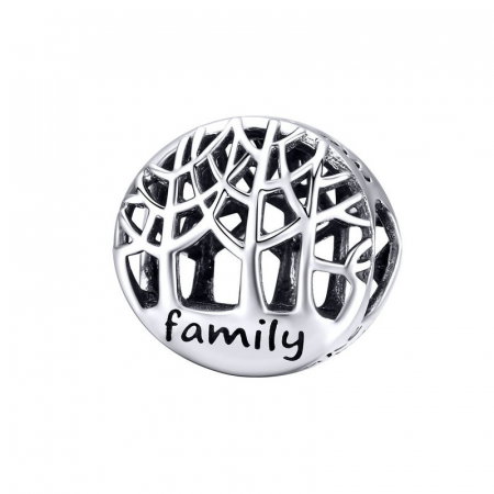 Talisman argint cu copacul vietii si mesaj Family [0]