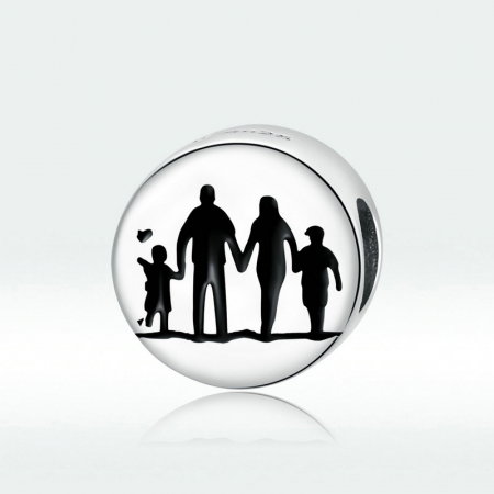 Talisman argint cu Familie Unita [4]