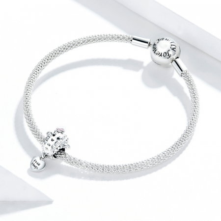 Talisman argint cu free hugs [2]