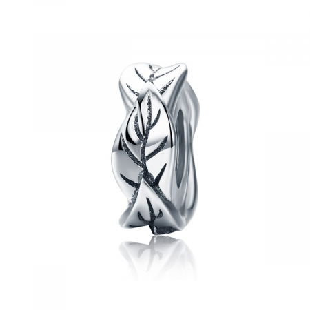 Talisman argint cu frunze