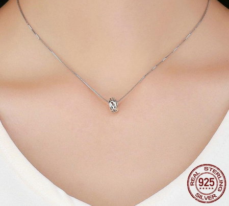 Talisman argint Retro cu frunze [1]