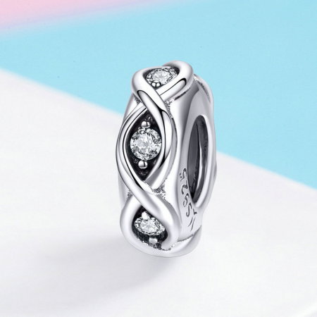 Talisman argint cu infinit cu zirconii [4]