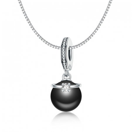 Talisman argint cu perla neagra [5]