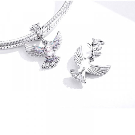 Talisman argint cu porumbelul pacii [1]