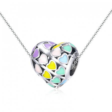 Talisman argint Curcubeu de Inimioare [5]