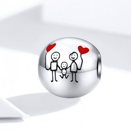 Talisman argint Familie Fericita [3]