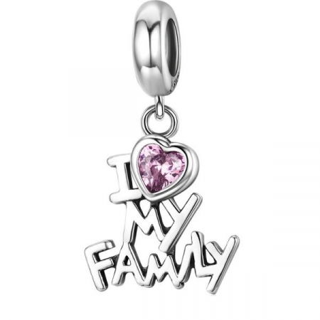 Talisman argint familie fericita