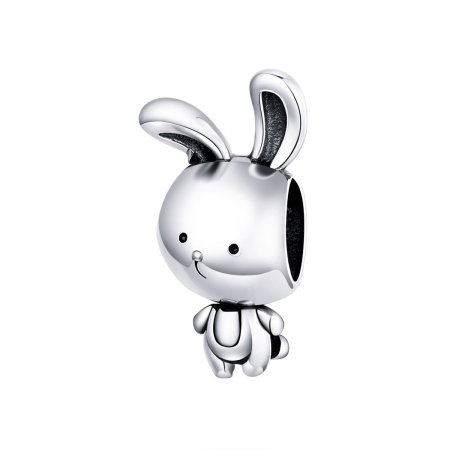 Talisman argint iepuras dragalas