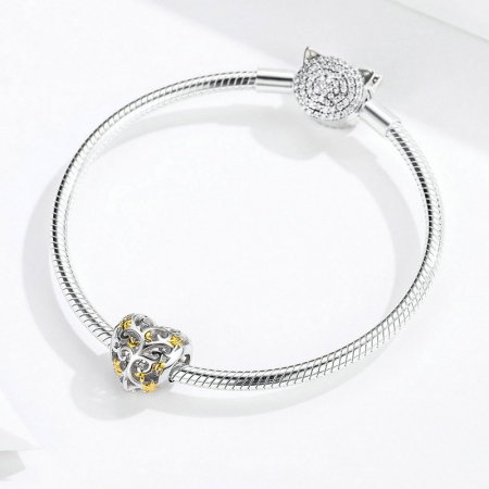 Talisman argint inima cu Copacul Vietii [3]