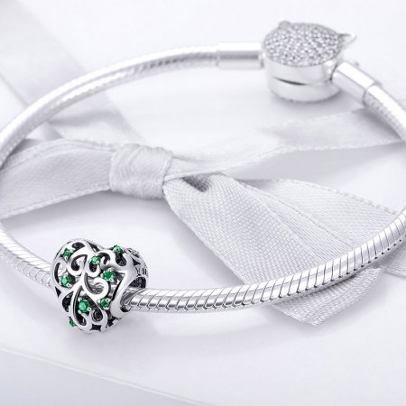 Talisman argint inima cu copacul vietii [1]