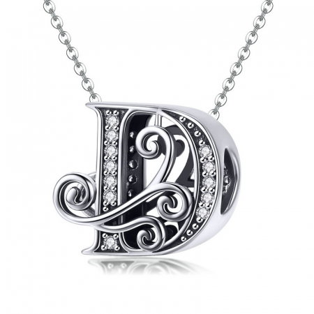 Talisman argint litera D [8]