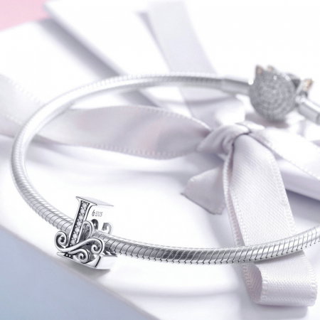 Talisman argint litera L [6]