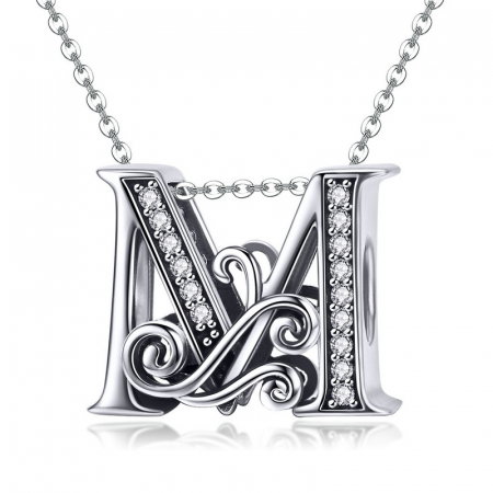 Talisman argint litera M [5]