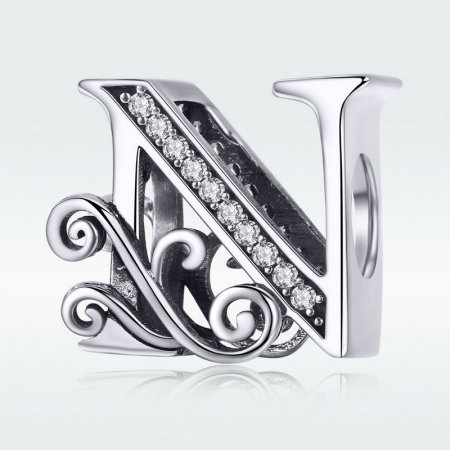 Talisman argint litera N [7]