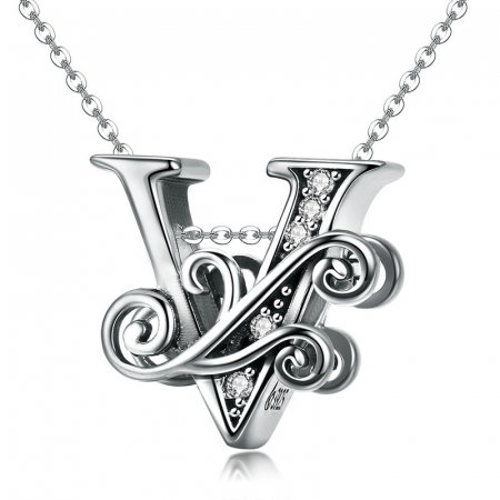 Talisman argint litera V [2]