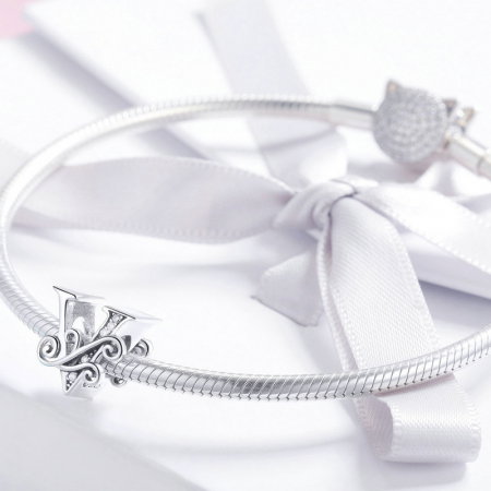 Talisman argint litera V [1]