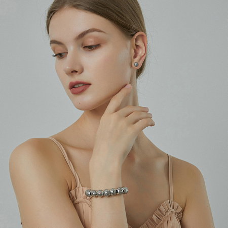 Talisman argint luna Ianuarie cu zirconiu [1]