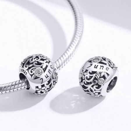 Talisman argint luna Iunie cu zirconiu [3]