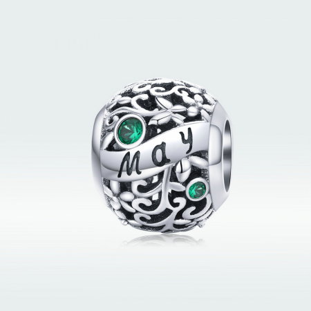 Talisman argint luna Mai cu zirconiu [5]