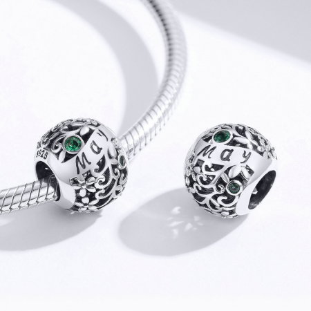 Talisman argint luna Mai cu zirconiu [2]