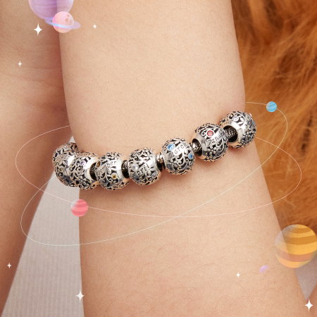 Talisman argint luna Noiembrie cu zirconiu [7]