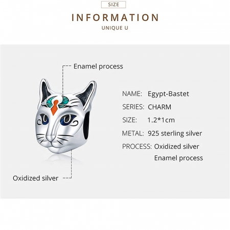 Talisman argint Zeita Pisicilor (zeita egipteana Bastet) [5]