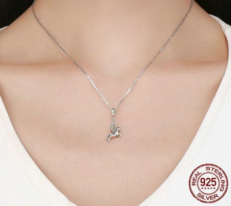 Talisman din Argint Unicorn Inaripat [3]