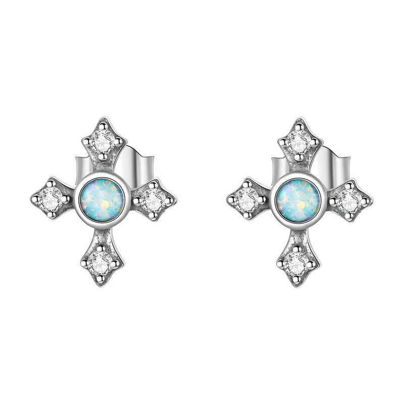 Cercei argint cruciulite vintage