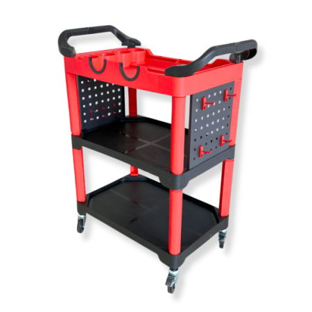 Dulapuri echipate - Carucior din plastic pentru detailing 3 rafturi