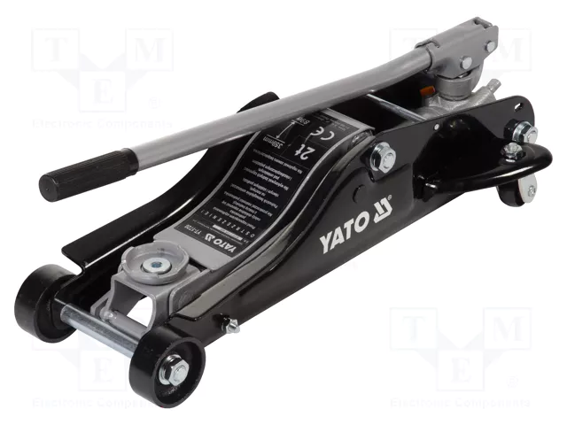 Cric hidraulic tip crocodil cu talie joasa Yato din aluminiu 2T 89-359 mm [1]