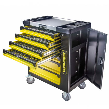 Dulapuri echipate - Dulap pentru scule 7 sertare echipat 182 piese TopMaster Pro