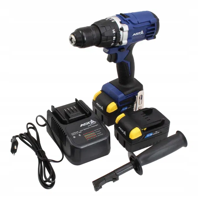 Scule Service Auto - Masina de gaurit si infiletat profesionala 18V 5Ah 125Nm cu percutie si display digital