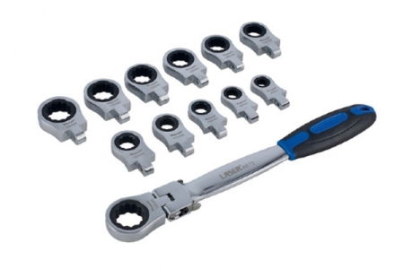 Chei Combinate Cu Clichet - Set chei cu clichet si articulatie 8-19 mm 13 piese Laser Tools