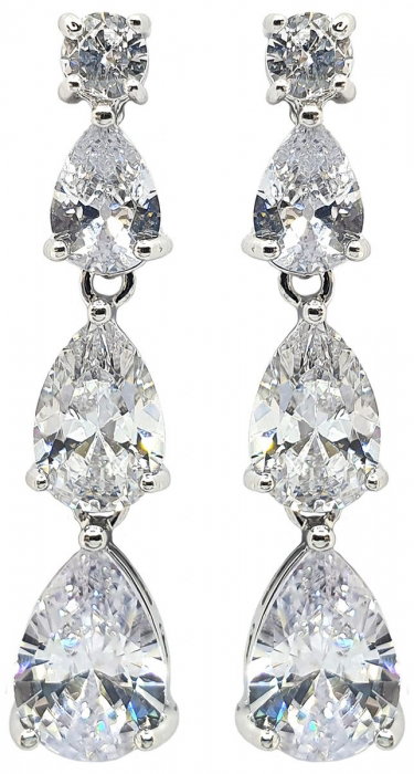 Set Colier si Cercei Crystal Mireasa Wedding [5]