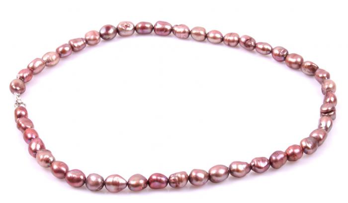 Colier Perle Borealy Oval  Bronze Peach [1]